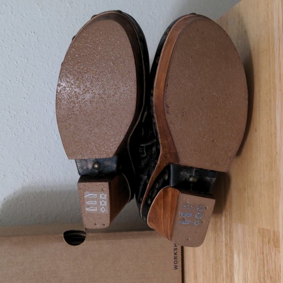 SOLD Bed Stu ADORE Black Handwash Leather Wedge Boots sz 10 ULTRA RARE - Picture 11 of 12